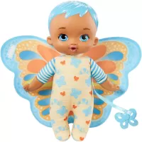 Photo de Poupon Mattel Mon Premier Bébé Papillon 23cm (Bleu)