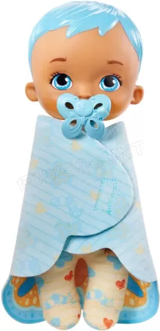 Photo de Poupon Mattel Mon Premier Bébé Papillon 23cm (Bleu)