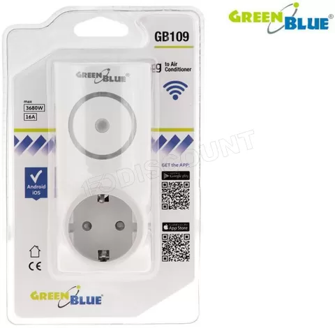 Photo de Prise connectée Wi-Fi pour climatisation GreenBlue GB109 16A 3680W