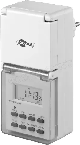 Photo de Prise programmable IP44 Goobay avec minuteur numérique (3600W)