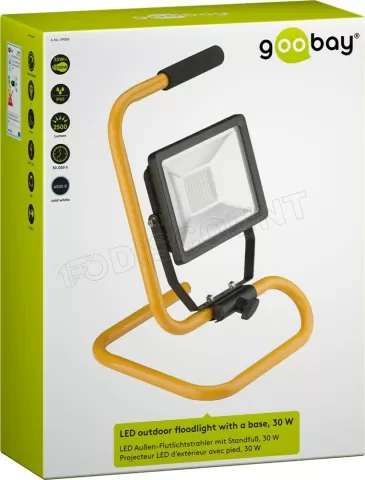 Photo de Projecteur LED extérieur sur pied Goobay 30W 2500lm (Jaune)