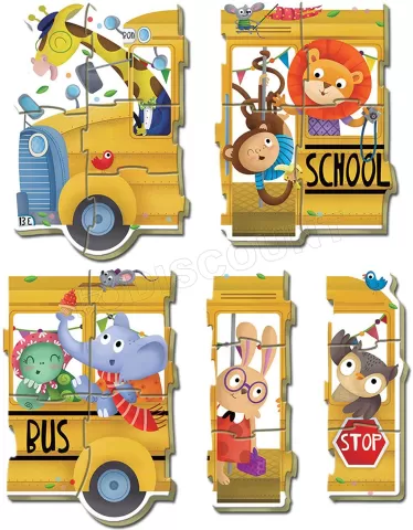 Photo de Puzzle Educa Baby - Autobus (5 puzzles)