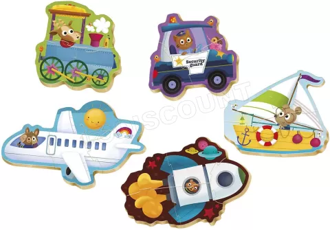 Photo de Puzzle Educa Baby - Véhicules II (5 puzzles)