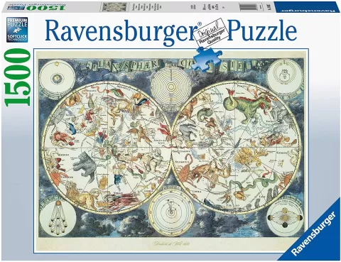 Photo de Puzzle Ravensburger - MappeMonde Animaux (1500 pièces)