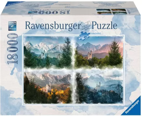 Photo de Puzzle Ravensburger - Un Château au Fil des Saisons XXL  (18000 pièces)