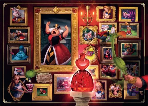 Photo de Puzzle Ravensburger Villainous : Reine de Coeur (1000 pièces)