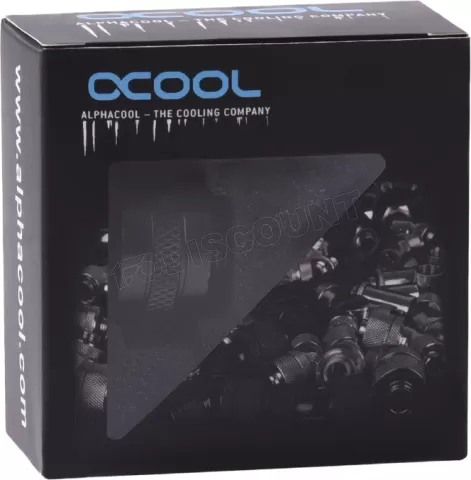 Photo de Raccord à compression pour Tube Ø16mm Alphacool Eiszapfen Pro (Noir)