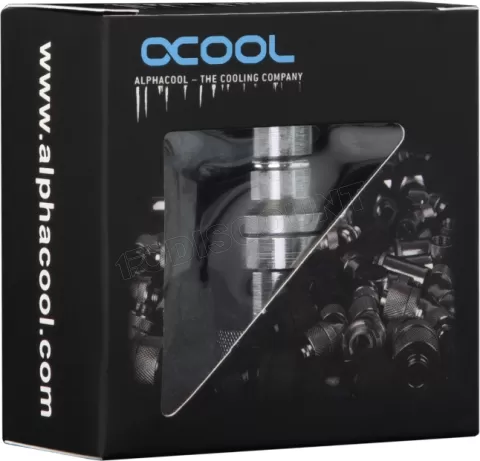 Photo de Raccord autobloquant Alphacool Eiszapfen Quick Coupling G1/4 (Argent)