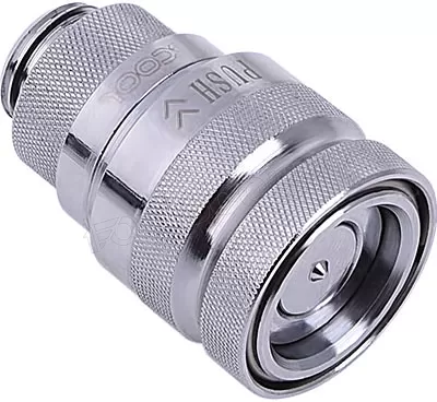 Photo de Raccord autobloquant Alphacool Eiszapfen Quick Release Femelle G1/4 (Argent)