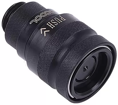 Photo de Raccord autobloquant Alphacool Eiszapfen Quick Release Femelle G1/4 (Noir)
