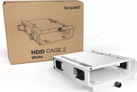 Photo de Rack disque dur HDD Cage 2 pour boitiers be quiet! (Blanc)