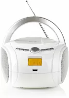 Photo de Radio FM Portable Nedis Boombox (blanc)