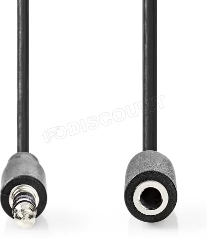 Photo de Rallonge Câble Jack 3,5mm Nedis M/F 3m (Noir)