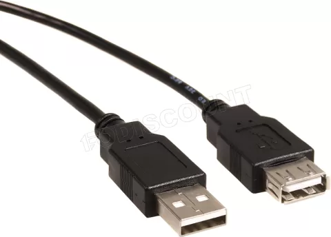 Photo de Rallonge USB 2.0 Maclean - 3m M/F (Noir)