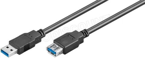 Photo de Rallonge USB 3.0 Goobay - 3m M/F (Noir)