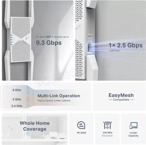 Photo de Répéteur Wifi TP-Link RE655BE (BE9300)