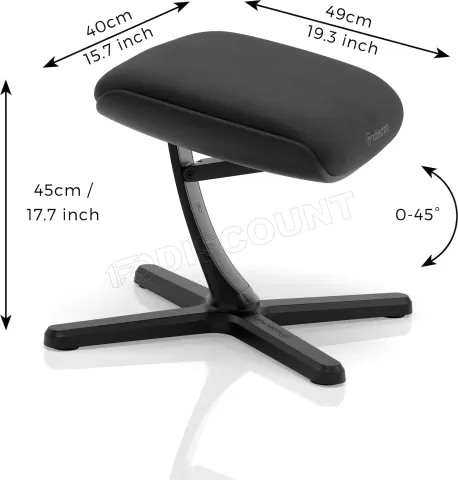 Photo de Repose-pieds Noblechairs Footrest 2 Black Edition (Noir)