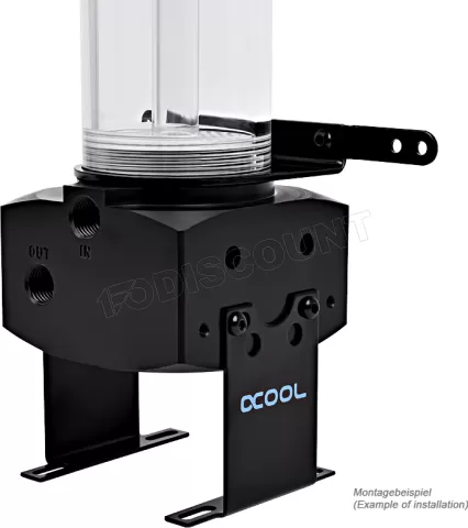 Photo de Réservoir Alphacool Eisbecher D5 250 (Transparent/Noir)