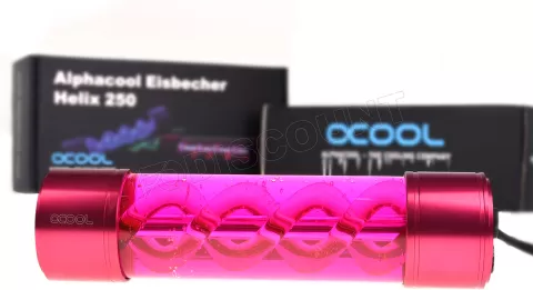 Photo de Réservoir Alphacool Eisbecher Helix 250 (Transparent/Rouge)