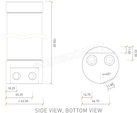 Photo de Réservoir Ekwb EK-RES X3 150 (Transparent/Noir)