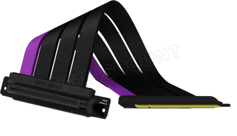 Photo de Riser PCIe 4.0 16X Cooler Master MasterAccessory 30cm (Noir/Violet)