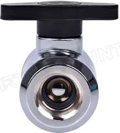 Photo de Robinet double pour G1/4 Alphacool Eiszapfen (Argent)