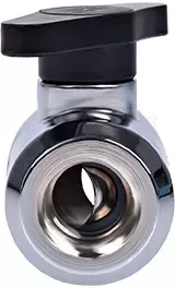 Photo de Robinet double pour G1/4 Alphacool Eiszapfen (Argent)