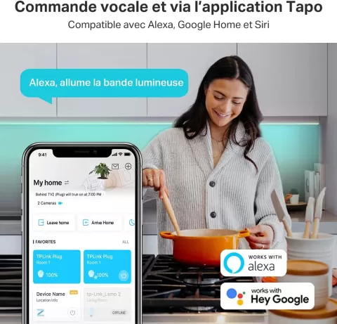 Photo de Ruban LED connectée Wi-Fi TP-Link Tapo L900 5m RGB