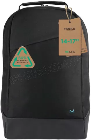 Photo de Sac à Dos Ordinateur Mobilis Re.Life 17"max (Noir)