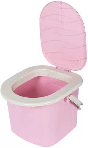 Photo de Seau-toilette BranQ 15,5L (Rose/Blanc)