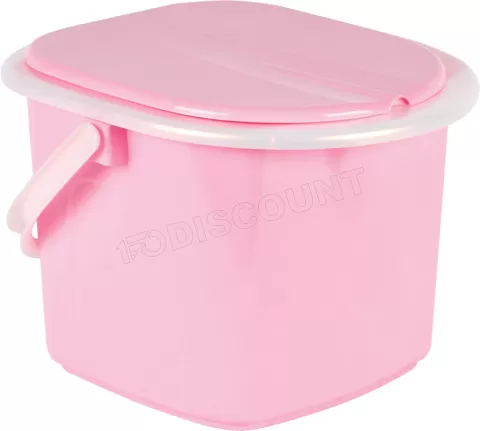 Photo de Seau-toilette BranQ 15,5L (Rose/Blanc)