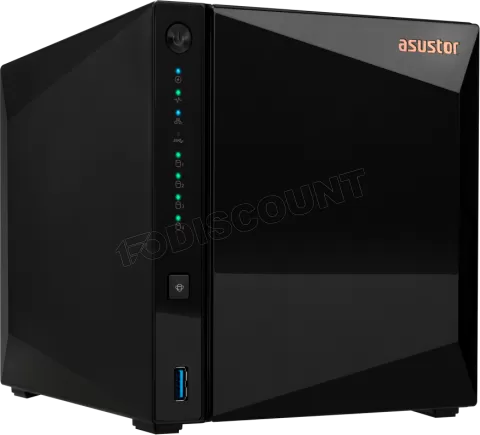 Photo de Serveur NAS Asustor Drivestor 4 Pro V2 AS-3304TE0 - 4 baies (Noir)