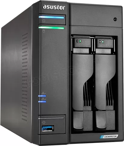 Photo de Serveur NAS Asustor Lockerstor 2 Gen2 AS-6702T - 2 baies (Noir)