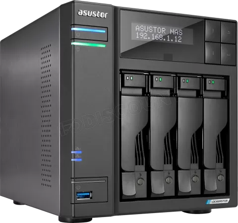 Photo de Serveur NAS Asustor Lockerstor 4 Gen2 AS-6704T - 4 baies (Noir)