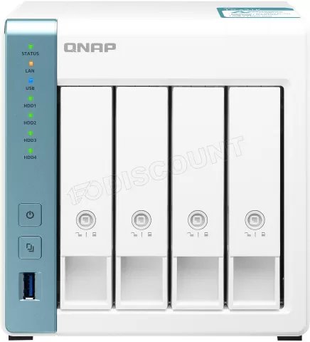 Photo de Serveur NAS Qnap TS-431K - 4 baies (Blanc)