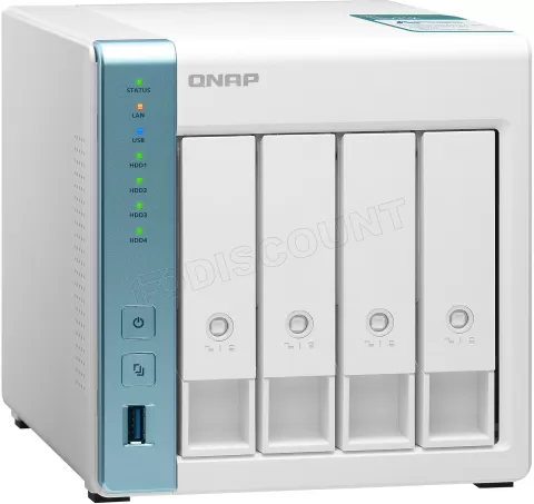 Photo de Serveur NAS Qnap TS-431K - 4 baies (Blanc)