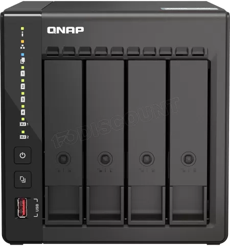 Photo de Serveur NAS Qnap TS-453E 8Go - 4 baies (Noir)