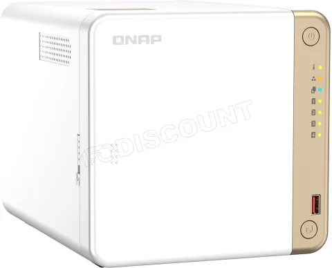 Photo de Serveur NAS Qnap TS-462 2Go - 4 baies (Argent/Or)