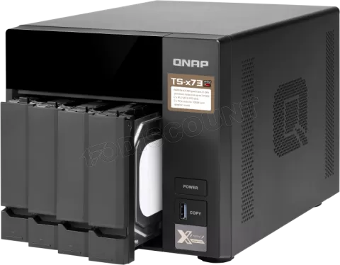 Photo de Serveur NAS Qnap TS-473 8Go - 4 baies (Noir)