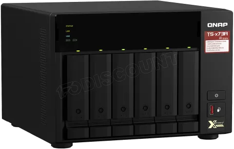 Photo de Serveur NAS Qnap TS-673A 8Go - 6 baies (Noir)