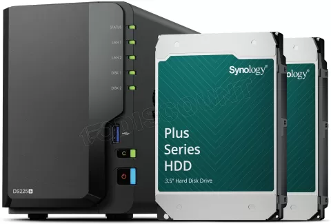 Photo de Serveur NAS Synology DiskStation DS225+ - 12To (2x6To) HDD Plus