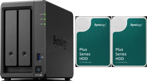 Photo de Serveur NAS Synology DiskStation DS725+ - 16To (2x8To) HDD Plus