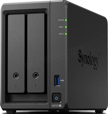 Photo de Serveur NAS Synology Diskstation DS725+ - 2 baies
