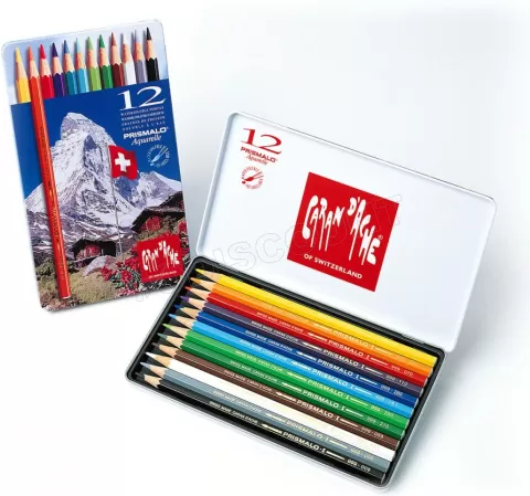 Photo de Set de 12 Crayons de couleur Prismalo Caran d'Ache (Couleurs assorties)