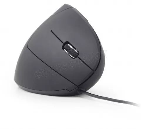 Photo de Souris filaire ergonomique Gembird MUS-ERGO-01 (Noir)