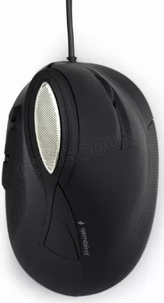 Photo de Souris filaire ergonomique Gembird MUS-ERGO-03 (Noir)