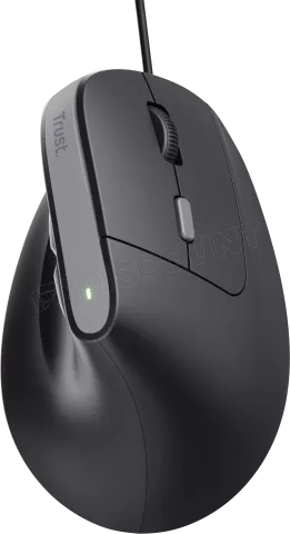 Photo de Souris filaire ergonomique Trust Bayo II (Noir)