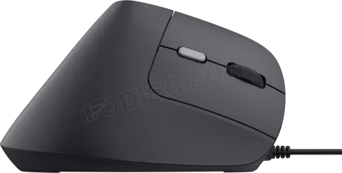 Photo de Souris filaire ergonomique Trust Bayo II (Noir)