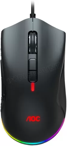 Photo de Souris filaire Gamer AOC GM530 RGB (Noir)