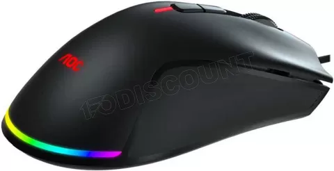 Photo de Souris filaire Gamer AOC GM530 RGB (Noir)